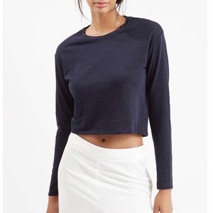 🏵TOPSHOP SLUB SOLID CROP TOP